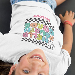 レトロかわいい新学期4年生tシャツ tシャツ