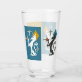 レトロかわいい猫ちゃんミッドセンチュリーキャットスターバスト タンブラーグラス (裏面)