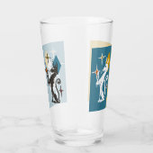 レトロかわいい猫ちゃんミッドセンチュリーキャットスターバスト タンブラーグラス (右)