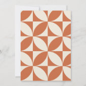 レトロかわいい私たちの小さな太陽の光1st誕生日 招待状 (裏面)