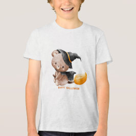 レトロかわいい「トリック・オア・トリート」ハロウィンスプラッシュ トライブレンドTシャツ