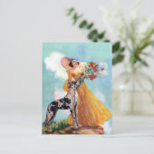 レトロかわいらしアートオンノテカード ポストカード (スタンド正面)