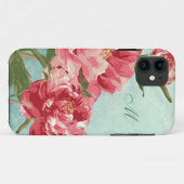 レトロかわいらしフラワーホームデコーチンツピーニーンバード Case-Mate iPhoneケース (裏面(横))