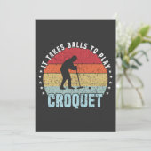 レトロがクロケーにボール遊を取る 招待状 (スタンド正面)