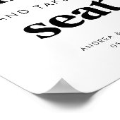 レトロがショットを取り、シートのサインを結婚取る ポスター (角)