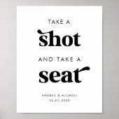 レトロがショットを取り、シートのサインを結婚取る ポスター (正面)