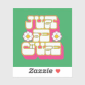 レトロがピンクとグリーンだからこそ シール (シート)