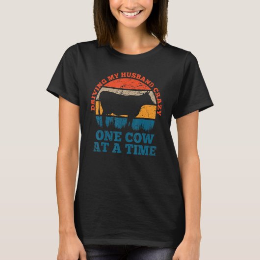 レトロが夫熱狂するを1頭ずつ運転 Tシャツ (正面)