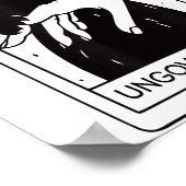 レトロが飼えない黒猫かむ手麩 ポスター (角)