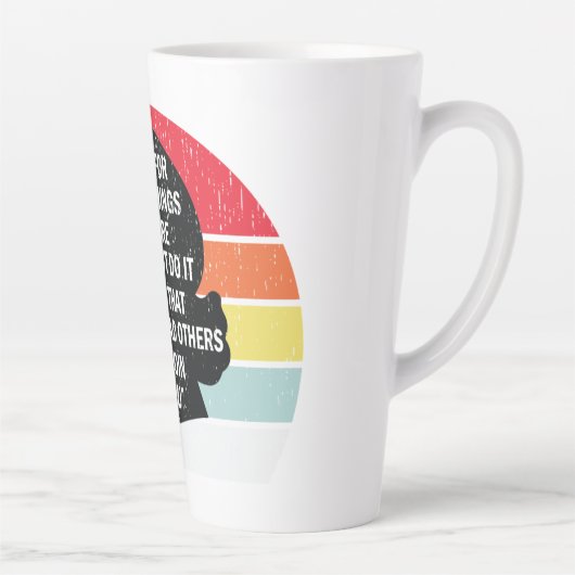 レトロが〜について闘う気にこと カフェラテマグ (右)