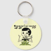 レトロきらきら光るリングや輪Tシャツとギフト キーホルダー (正面)