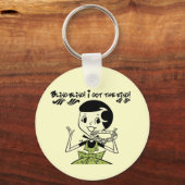 レトロきらきら光るリングや輪Tシャツとギフト キーホルダー (正面)