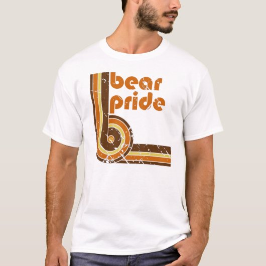 レトロくまのプライド Tシャツ (正面)