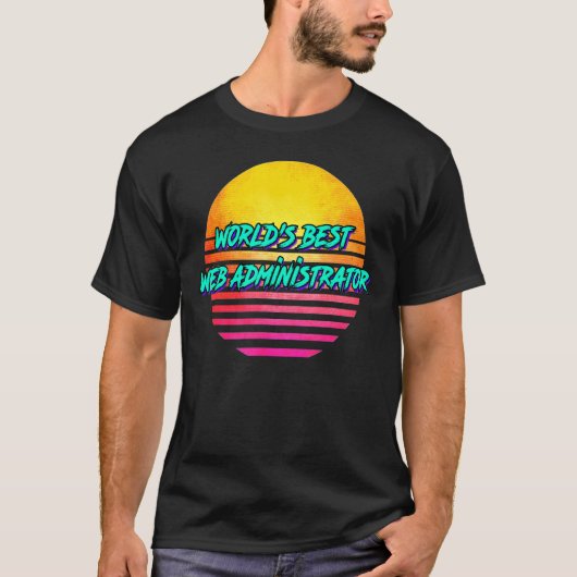 レトロくもの巣管理者 Tシャツ (正面)