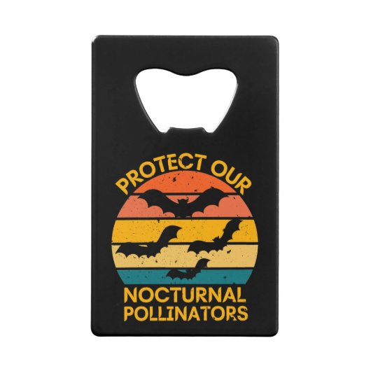 レトロこうもりヴィンテージ 不気味 クレジットカード栓抜き (正面)