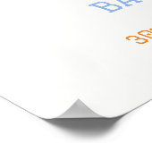 レトロここ来で息子の赤ちゃんシャワー歓迎 ポスター (角)