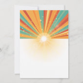 レトロここ来ザソンベイビーシャワー招待状 招待状 (裏面)