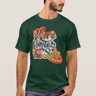 レトロここ来ザ日フローラサマーファミリーヴァバ Tシャツ