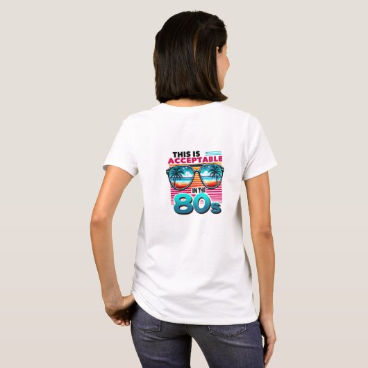 レトロこれは80年代で許容できる Tシャツ (裏面フル)