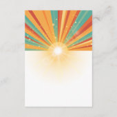 レトロこ来この息子の赤ちゃんシャワー エンクロージャーカード (裏面)