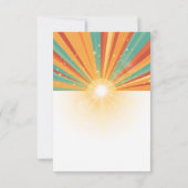 レトロこ来この息子の赤ちゃんシャワー サンキューカード (裏面)