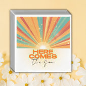 レトロこ来この息子の赤ちゃんシャワー スタンダードランチョンナプキン