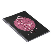 レトロさくらんぼブロッサム日本の桜 ノートブック (右側)