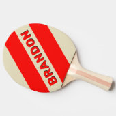 レトロさくらんぼ名はっきりした付ストライプき3つの 卓球ラケット (横)