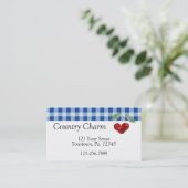 レトロさくらんぼ名刺 名刺 (スタンド正面)