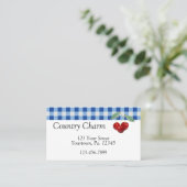 レトロさくらんぼ名刺 名刺 (スタンド正面)