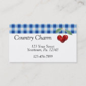 レトロさくらんぼ名刺 名刺 (正面)