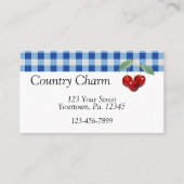 レトロさくらんぼ名刺 名刺 (正面)