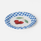 レトロさくらんぼ紙プレート ペーパープレート (アングル)