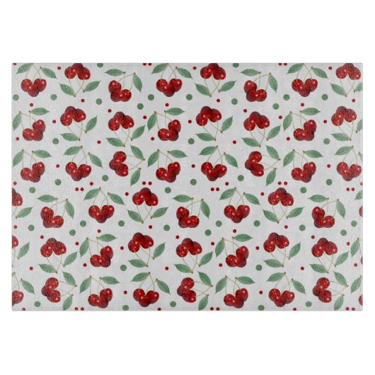 レトロさくらんぼ カッティングボード (正面)