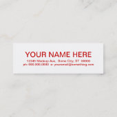 レトロさくらんぼ スキニー名刺 (裏面)