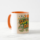 レトロすごいパパ星雲 マグカップ (正面左)