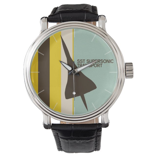 レトロすごい音速輸送機 腕時計 (正面)