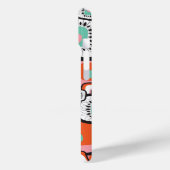 レトロすし箱フラワースクウェアカラフル模様 Case-Mate iPhoneケース (裏面 / 左)