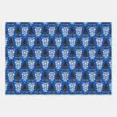 レトロすてきサンタスラッピング紙 ラッピングペーパーシート (正面2)