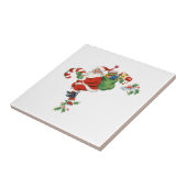 レトロすてきサンタライディングキャンディーケーン タイル (側面)