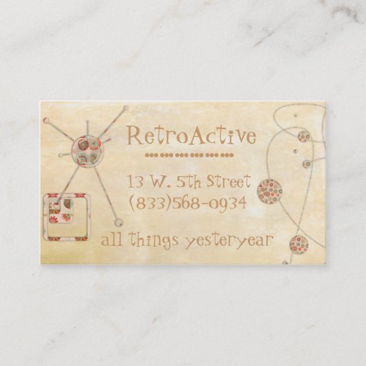 レトロすべての事 名刺 (正面)
