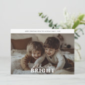 レトロすべて明るいクリスマスかわいい子供のおもしろい写真 シーズンカード (スタンド正面)
