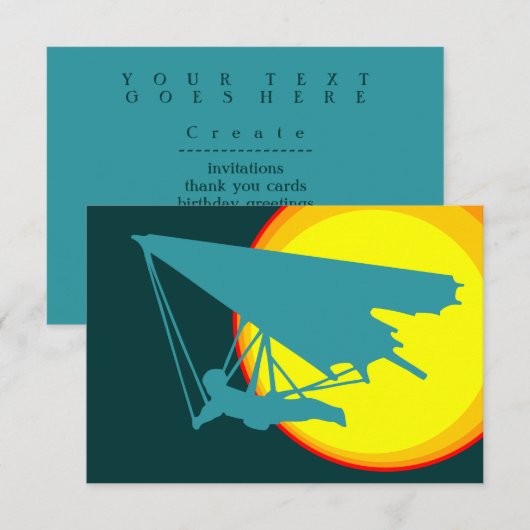 レトロつるグラ 招待状 (正面/裏面)