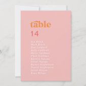 レトロつる夏季座席表カード (正面)