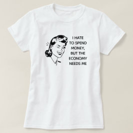 レトロでおもしろいショッピングTシャツ Tシャツ