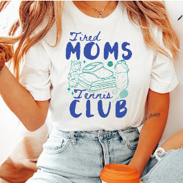 レトロでおもしろいテニス スポーツ ママ Tシャツ