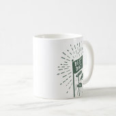 レトロでおもしろいパパゴルフ倶楽部 コーヒーマグカップ (正面右)