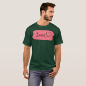 レトロでおもしろいラブ Tシャツ (正面フル)