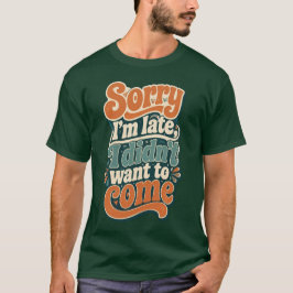レトロでおもしろい内向的な人のTシャツ Tシャツ