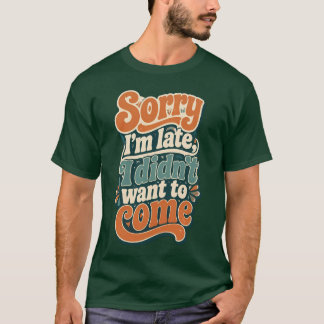 レトロでおもしろい内向的な人のTシャツ Tシャツ